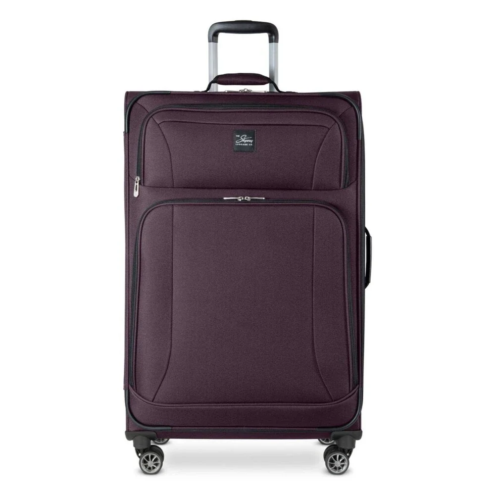 Skyway Epic Large Check-in Spinner Softside purple Suitcase luggage